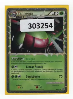 (303254) YANMEGA PRIME 98/102 Ultra Rare Holo HGSS Triumphant Pokemon Card - Image 1