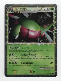 (303254) YANMEGA PRIME 98/102 Ultra Rare Holo HGSS Triumphant Pokemon Card - Image 2