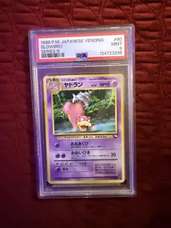 1998 POKEMON JAPANESE VENDING | SERIES III #80 SLOWBRO PSA 9 - Image 1