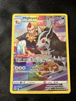 Pokemon TCG Mightyena Sword & Shield Astral Radiance TG09/TG30 Holo Rare NM - Image 1