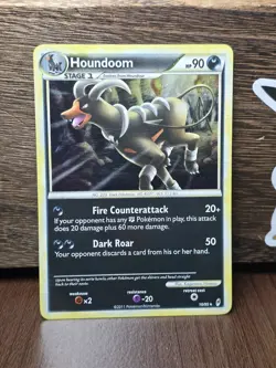 Pokemon TCG Houndoom Call of Legends 10/95 Holo Holo Rare 2011 VLP - Image 1