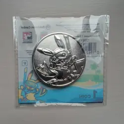 2024 Pokemon World Championships Coin Honolulu Limited Pikachu Coin Metal Sealed - Image 1