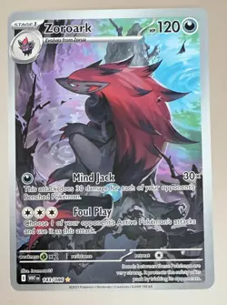 POKEMON TCG ZOROARK 143/086 WHITE FLARE ILLUSTRATION RARE MINT PACKET TO SLEEVE - Image 1