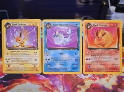 Pokemon TCG - Dark Jolteon 38/82 - Dark Flareon 35/82- Dark Vaporeon 45/82 - Image 1