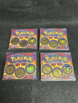 1999 vintage pokemon battling coin game coins - Image 1