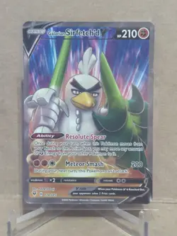 2020 Pokemon Sword and Shield Vivid Voltage #174 Galarian Sirfetch'd V UR - Image 1