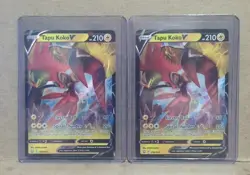(2) 2021 Pokemon Sword and Shield Battle Styles #50 Tapu Koko V URR - Image 1