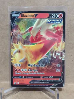2021 Pokemon Sword and Shield Chilling Reign #20 Blaziken V URR - Image 1