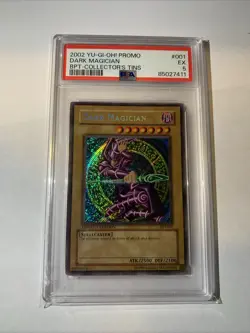2002 Yu-Gi-Oh! Dark Magician BPT-001 Secret Rare Promo PSA 5 - Image 1