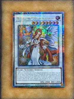 Yugioh Minerva, the Athenian Lightsworn LEDE-EN043 Quarter Century Rare 1st NM - Image 1