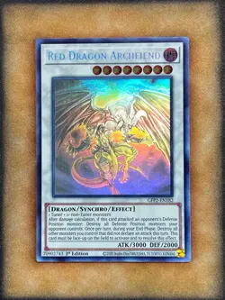 Yugioh Red Dragon Archfiend GFP2-EN182 Ghost Rare 1st Ed NM - Image 1