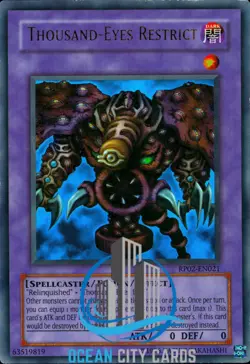 Yugioh Thousand-Eyes Restrict ultra rare RP02-EN021 LP - Image 1