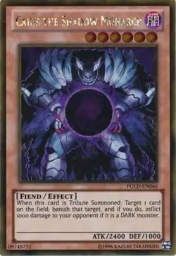 Yugioh! LP Caius the Shadow Monarch - PGLD-EN066 - Gold Rare - Unlimited Edition - Image 1