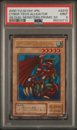 PSA 9 Cyber Tech Alligator G3-10 Ultra Rare Japanese Promo Yugioh 2000 - Image 1