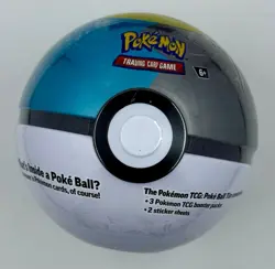 Brand New Sealed Pokemon Cards 2025 Poke Ball Tin B25 3 Booster Packs Moon Ball - Image 1