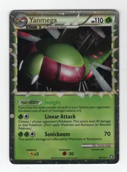 (303257) YANMEGA PRIME 98/102 Ultra Rare Holo HGSS Triumphant Pokemon Card - NEW - Image 2