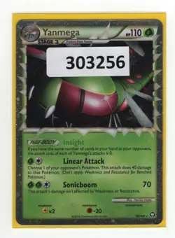 (303256) YANMEGA PRIME 98/102 Ultra Rare Holo HGSS Triumphant Pokemon Card - NEW - Image 1