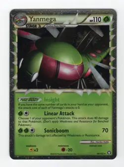 (303255) YANMEGA PRIME 98/102 Ultra Rare Holo HGSS Triumphant Pokemon Card - NEW - Image 2