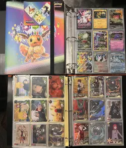 3 binder, BULK trading cards of POKEMON Yugioh NFL Disney Lorcana NBA Naruto - Image 1
