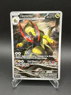 Pokemon TCG Haxorus Illustration Rare Card 147/086 S&V Black Bolt - Image 1