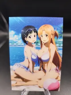 Asuna Yuuki And Suguha Kirigaya Sword Art Online Anime Waifus Card Doujin ACG... - Image 1