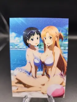Asuna Yuuki And Suguha Kirigaya Sword Art Online Anime Waifus Card Doujin ACG... - Image 2