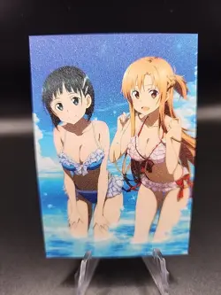 Asuna Yuuki And Suguha Kirigaya Art Sword Online Anime Waifu Card Doujin ACG... - Image 2