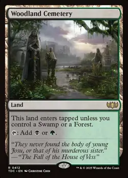 4 x Woodland Cemetery - Commander: Tarkir: Dragonstorm - NM-Mint - MTG - Image 1