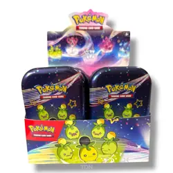 Pokemon Paldean Fates EMPTY Mini Tins (x10) w/Display Complete Art Series Set - Image 1
