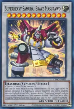 Superheavy Samurai Brave Masurawo - CYAC-EN039 - Ultra Rare - 1st Edition x1 Lig - Image 1