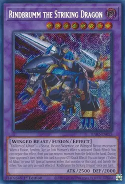 Rindbrumm the Striking Dragon - RA02-EN025 - Secret Rare - Yugioh - Image 1