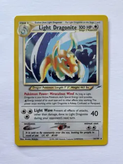 Pokemon TCG Light Dragonite - Neo Destiny 14/105 Holo Unlimited - Holo Rare - Image 1