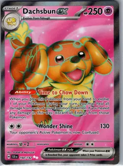 Dachsbun ex 160/142 SV07: Stellar Crown - Pokemon Card - NM - Image 1
