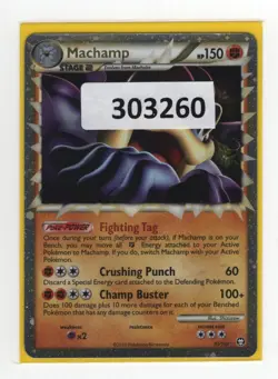 (303260) MACHAMP PRIME 95/102 Ultra Rare Holo HGSS Triumphant Pokemon Card - NEW - Image 1