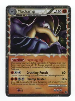 (303260) MACHAMP PRIME 95/102 Ultra Rare Holo HGSS Triumphant Pokemon Card - NEW - Image 2