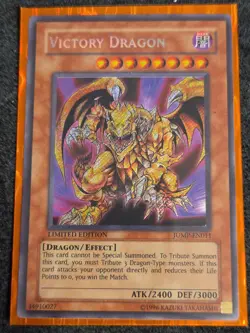 Yu-Gi-Oh! Victory Dragon JUMP-EN011 Limited Secret Rare Promo Card Near Mint - Image 1