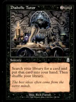 MTG Diabolic Tutor LP Light Play Odyssey [1388] - Image 1