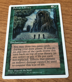 MTG Sylvan Library NM 4th Edition - Image 1