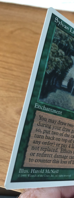 MTG Sylvan Library NM 4th Edition - Image 4