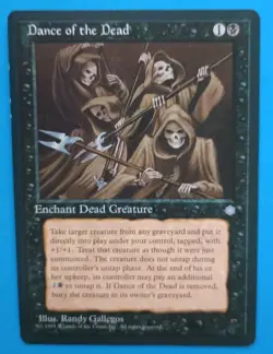 Magic the Gathering MTG Ice Age DANCE OF THE DEAD LP/EX U 1995 Nice! - Image 1