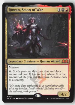 MTG - Rowan, Scion of War M Wilds of Eldraine 211 LP-NM - Image 1