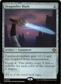 Dragonfire Blade - FOIL - R Tarkir: Dragonstorm 240 - MTG - Image 1