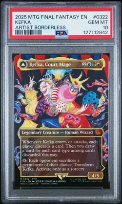 PSA 10 MTG FINAL FANTASY REG #0322 KEFKA, COURT MAGE/KEFKA, RULER OF RUIN 2025 - Image 2