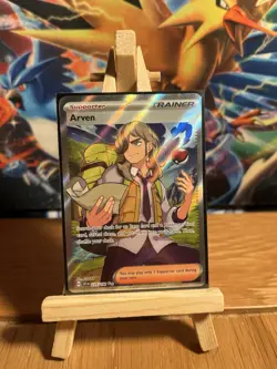 Pokemon TCG Arven 235/198 Full Art Secret Rare Trainer Scarlet & Violet - Image 1
