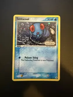 Pokemon TCG - Tentacool 66/92 Legend Maker Reverse Holo Stamp - LP - Image 1
