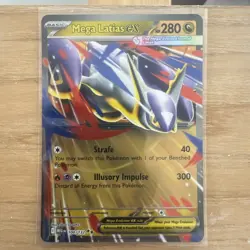 Pokemon TCG - Mega Latias ex 100/132 - Mega Evolution Pack Fresh With Toploader - Image 1