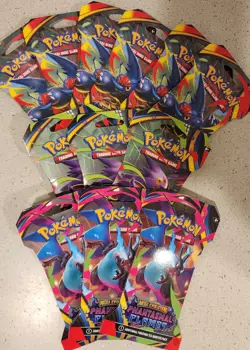 Pokemon Mega Evolution Phantasmal Flames Sleeved Booster Pack x12 SEALED IN HAND - Image 1