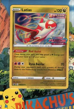 Pokemon TCG Latias SWSH171 Holo Prerelease Black Star Promo NM/M - Image 1