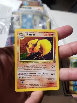 Pokemon TCG Flareon Jungle 3/64 Holo Unlimited Holo Rare - Image 1
