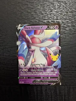 Pokemon TCG Dark Sylveon v SWSH134 Black Star Promos Celebrations Holo - Image 1